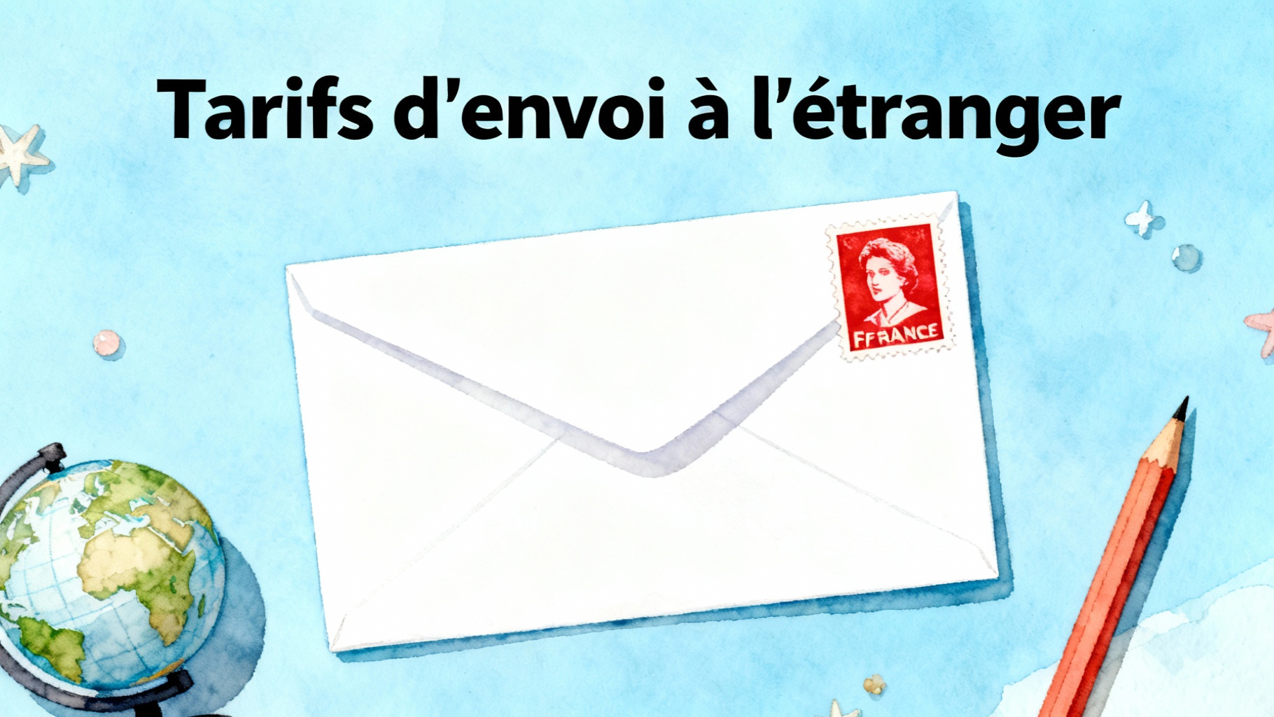 Tarifs d'envoi à l'étranger