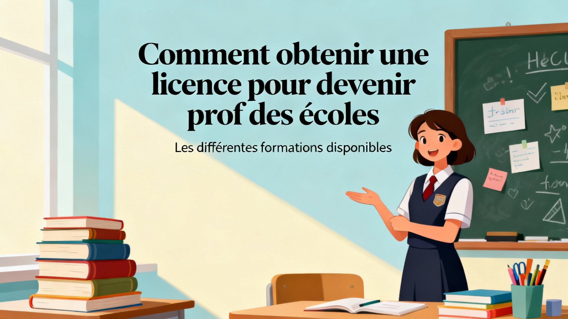 Comment obtenir une licence pour devenir prof des écoles 1 Les différentes formations disponibles