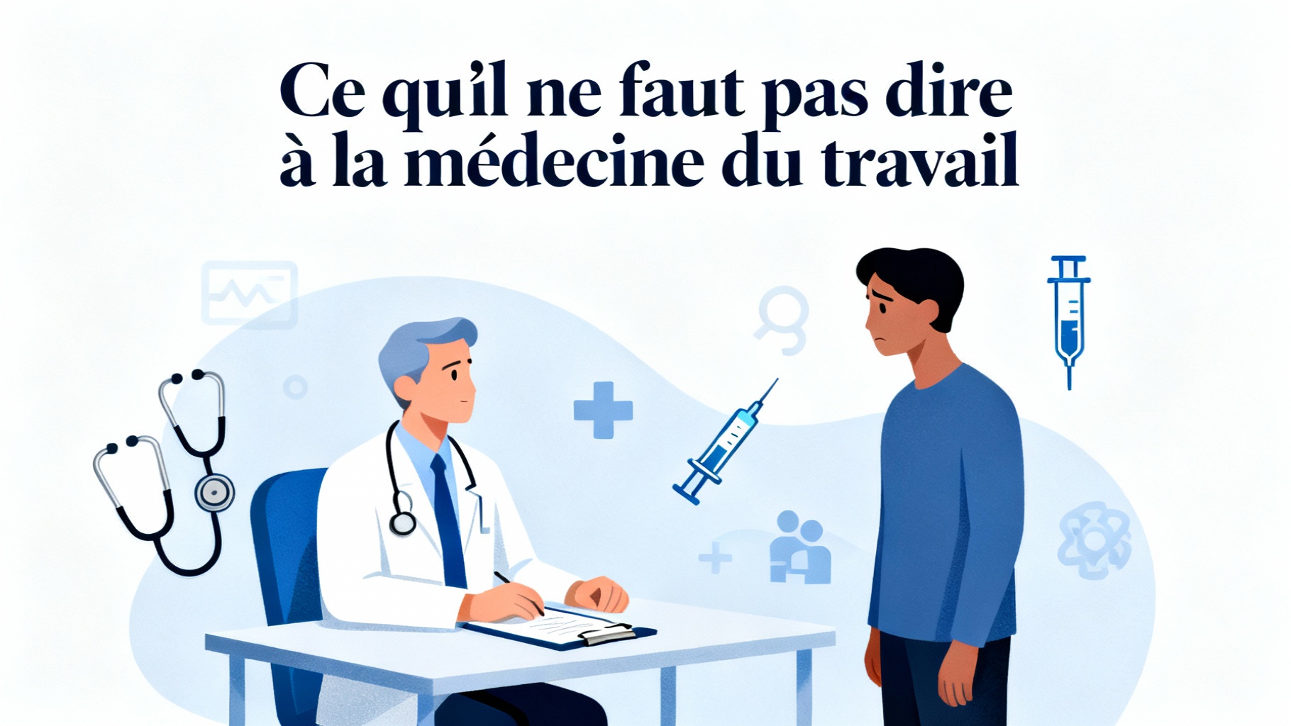 Médecine du travail : ce qu'il ne faut pas dire 1 Ce qu’il ne faut pas dire à la médecine du travail