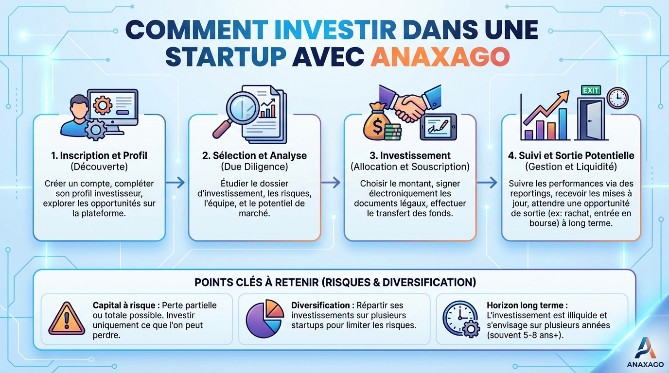Comment investir dans une start up avec anaxago 1 Les étapes pour investir dans une start up