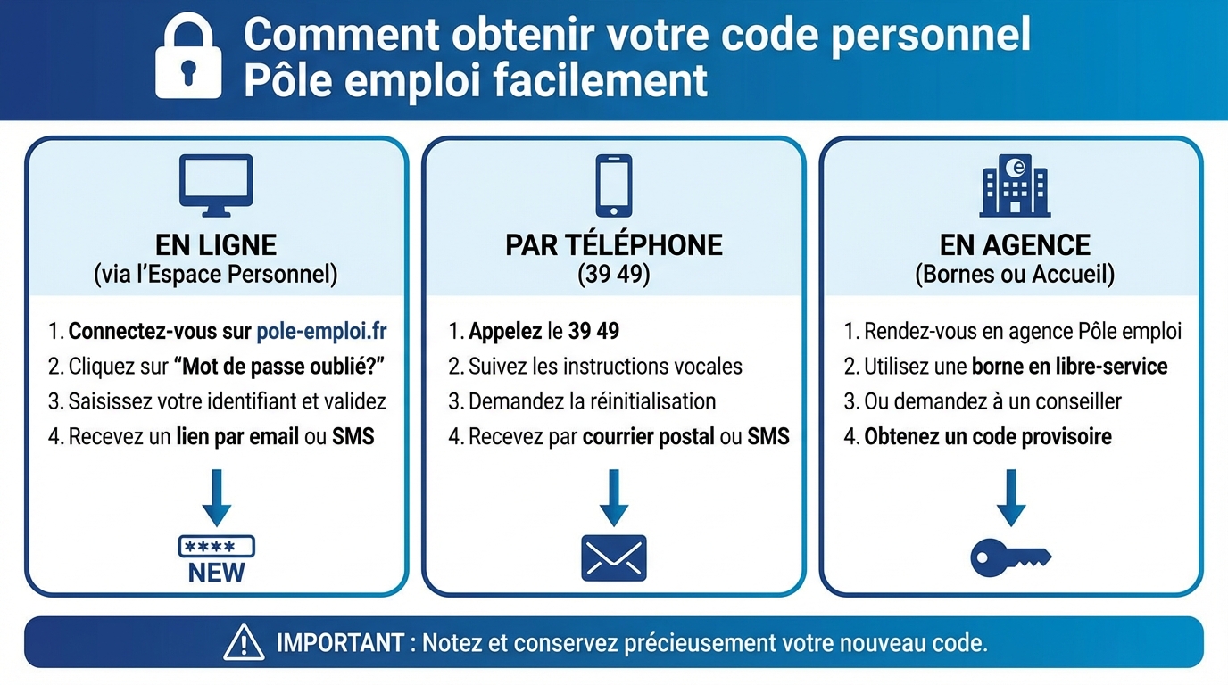 Comment retrouver votre code personnel ?