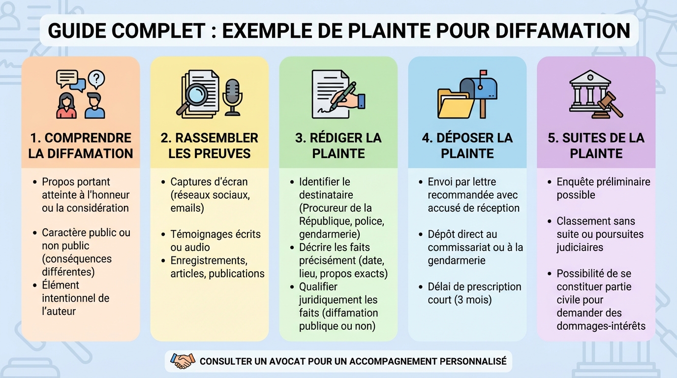 Exemple de plainte pour diffamation
