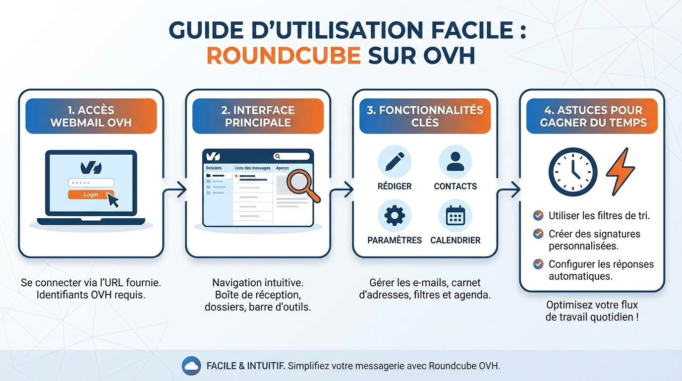 Fonctionnalités principales de Roundcube OVH