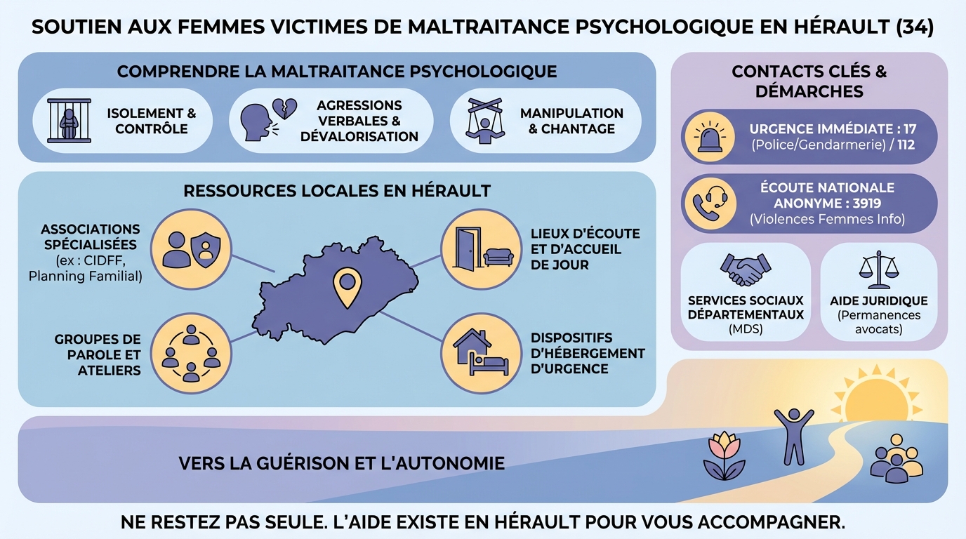 Soutien aux femmes maltraitées psychologiquement en hérault 1 Ressources et associations en Hérault