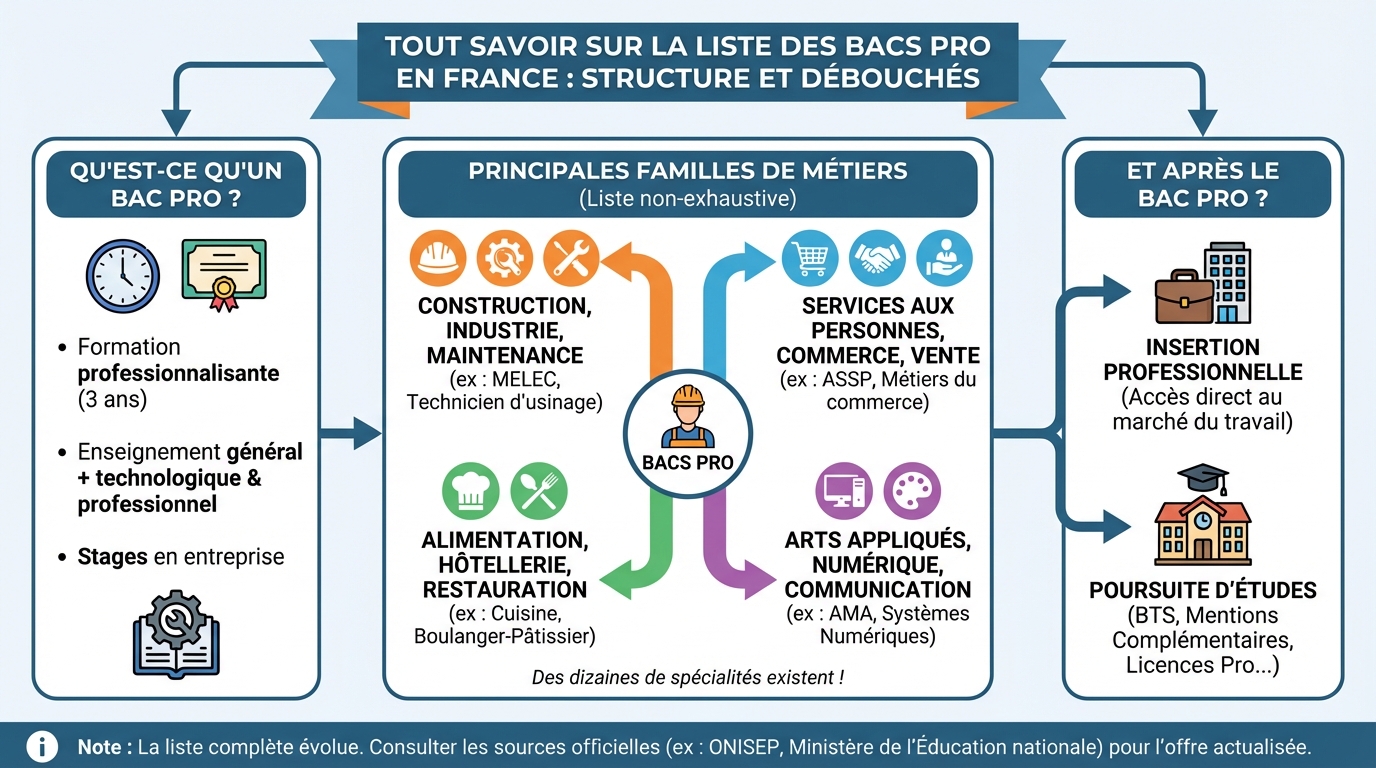Tout savoir sur la liste des bacs pro en france 1 Débouchés et métiers associés