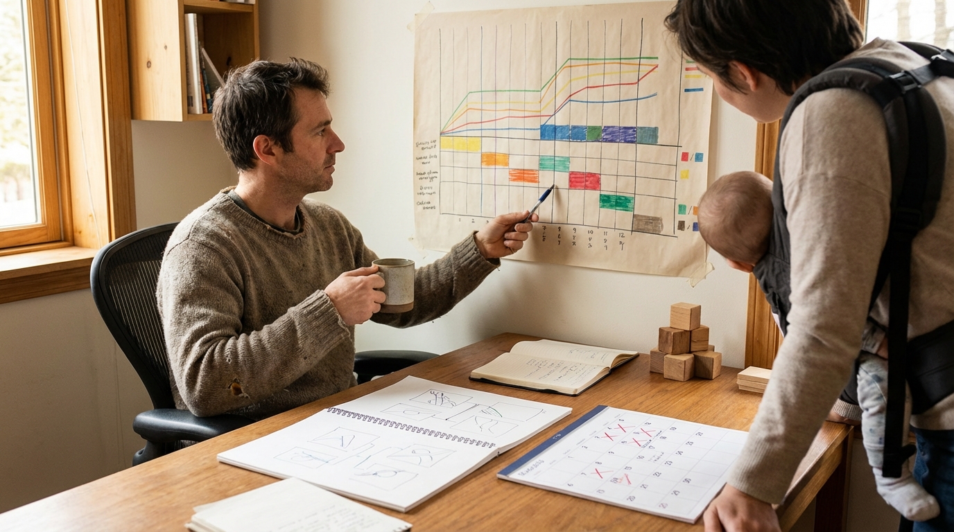 Comprendre le tableau de fractionnement du congé paternité