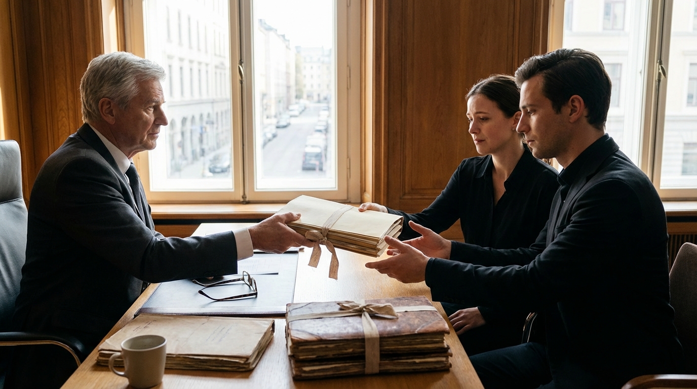 Documents remis par le notaire aux héritiers lors d'une succession