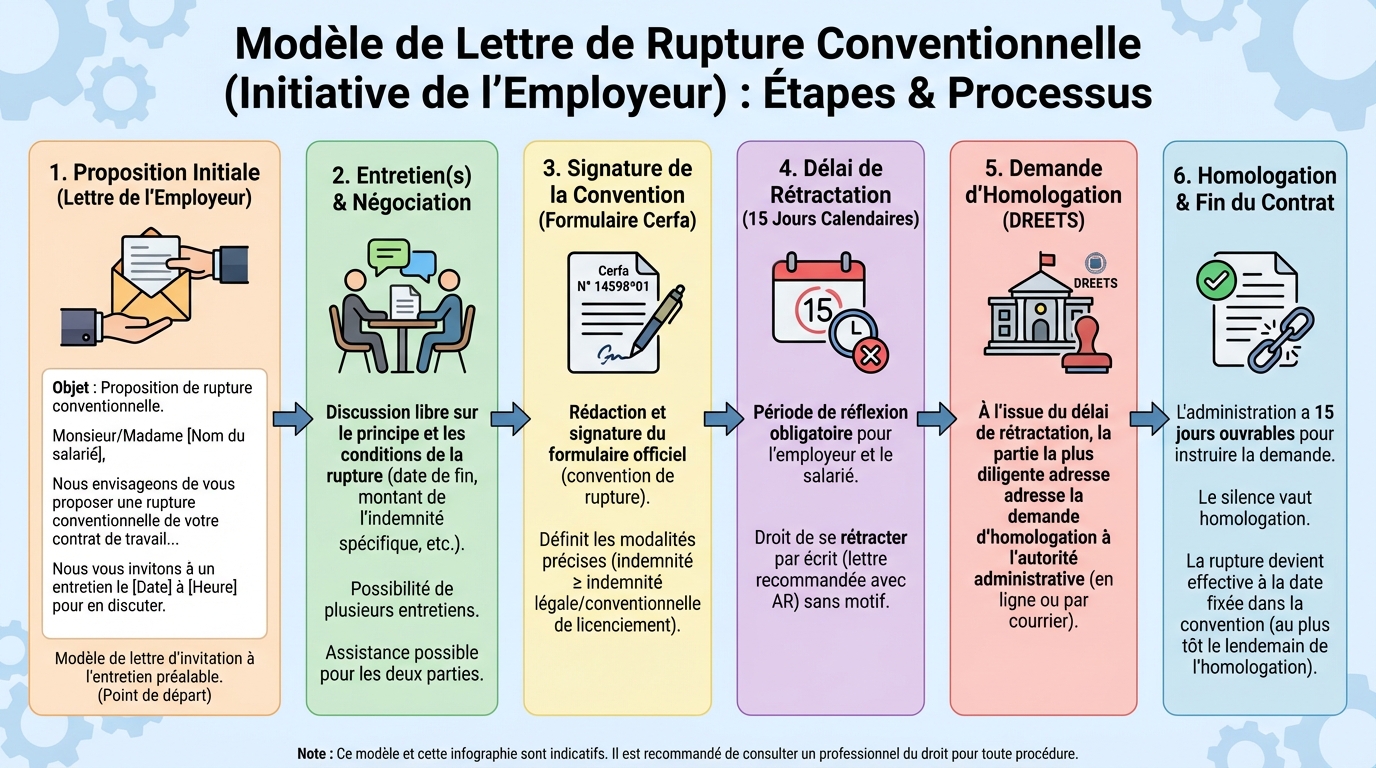 Modèle de lettre de rupture conventionnelle