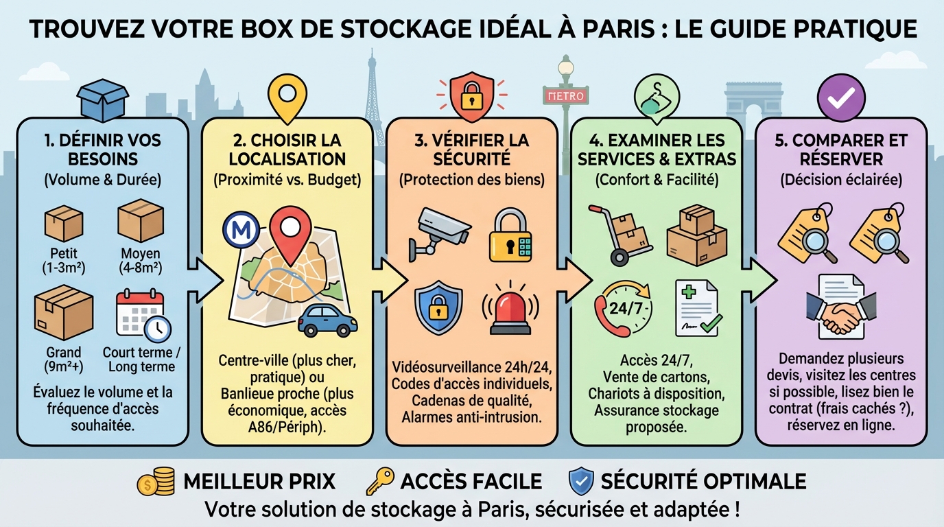 Les différents types de box de stockage